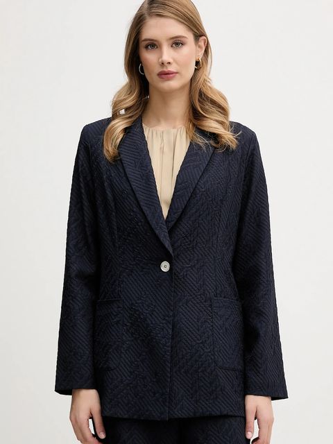 Joseph Ribkoff marynarka kolor granatowy jednorzędowa gładka 261196 - zdjęcie produktu nr 1