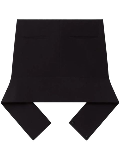 Courrèges belted mini skirt - Black - zdjęcie produktu nr 1