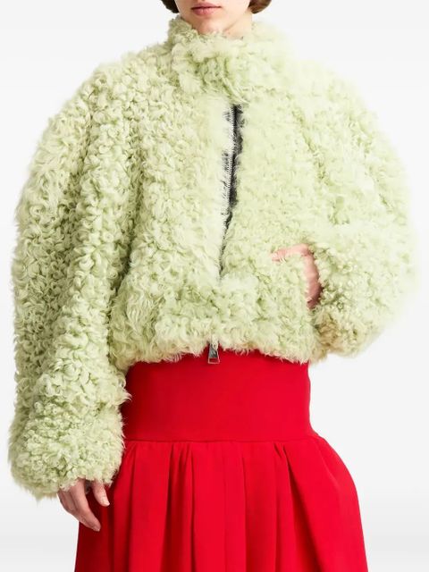 16Arlington zip high-neck jacket - Green