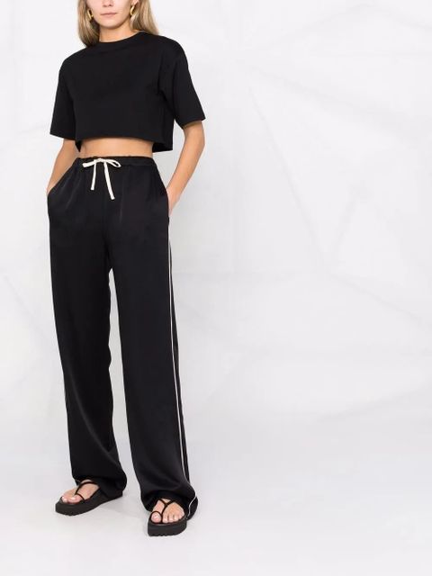 LouLou de Saison Gupo short-sleeve cropped T-shirt - Black - zdjęcie produktu nr 2