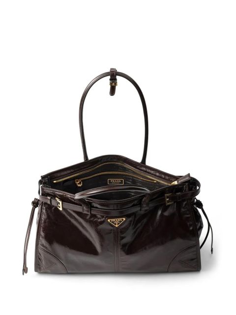 Prada large Bonnie tote bag - Brown