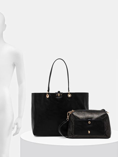 U.S. Polo Assn. torebka dwustronna Axtell Reversible kolor czarny BIU4A8904WVP