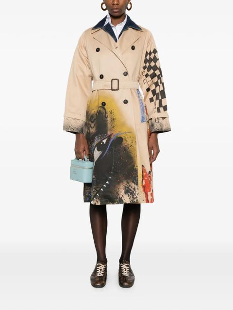 Weekend Max Mara belted graphic coat - Neutrals - zdjęcie produktu nr 2