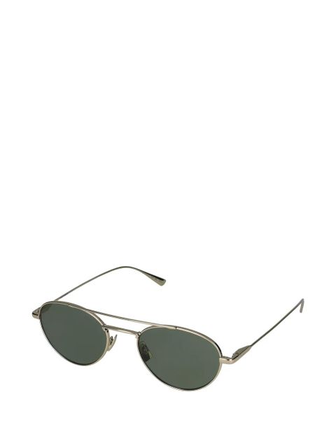 Saint Laurent double-bridge pilot-frame sunglasses - Gold - zdjęcie produktu nr 2