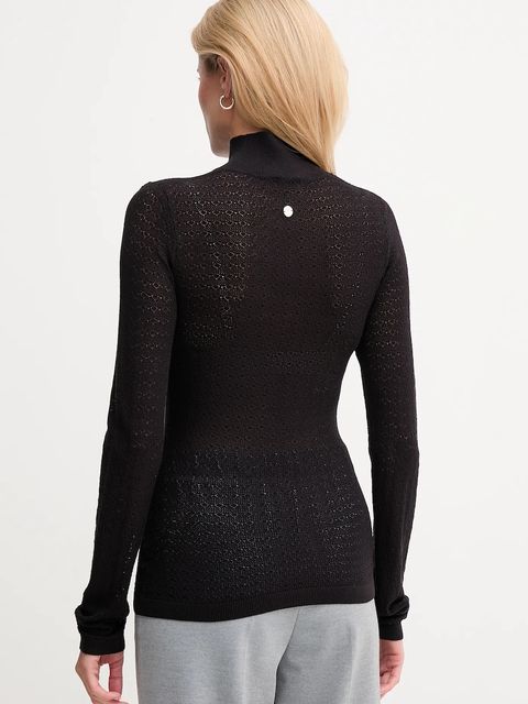 Joop! sweter damski kolor czarny lekki z golfem 30048371