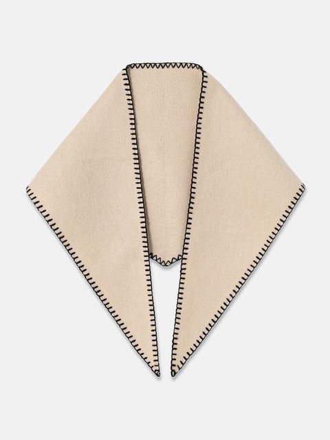 Morgan szalik damski kolor beżowy gładki 5ELCO