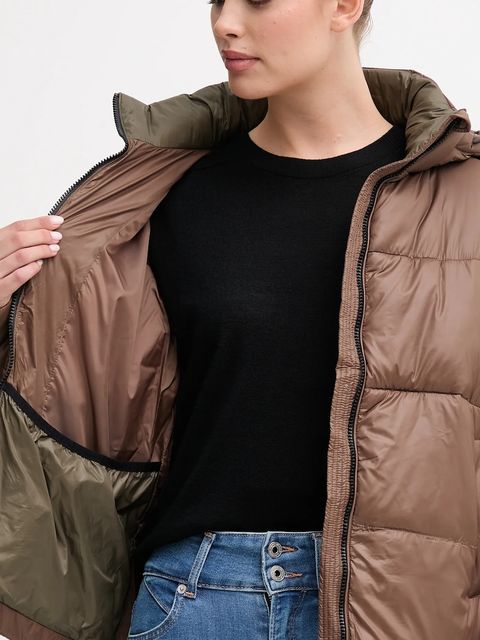 Pepe Jeans kurtka kolor brązowy zimowa PL4024339