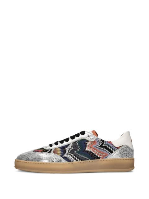 Missoni Raschel flower sneakers - Silver