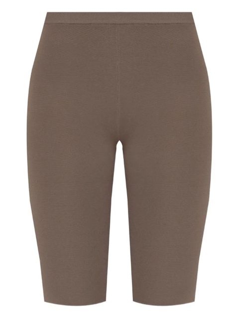 ENTIRE STUDIOS ribbed shorts - Brown