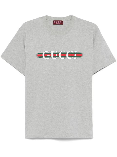 Gucci logo-print T-shirt - Grey - zdjęcie produktu nr 1
