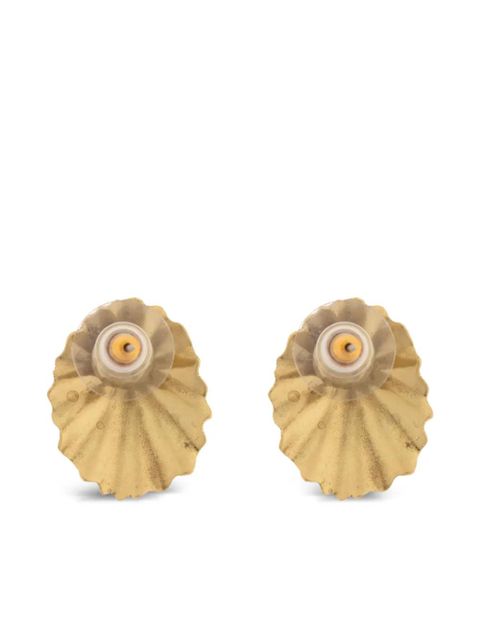 Ulla Johnson ruffled-design earrings - Gold