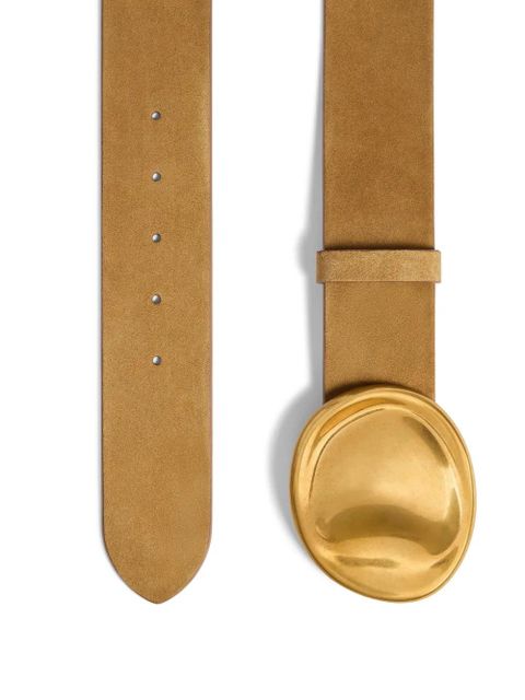 KHAITE leather belt - Neutrals - zdjęcie produktu nr 2