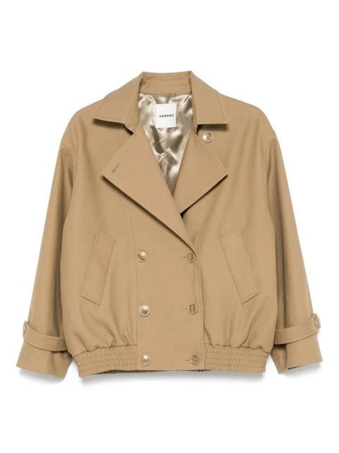 SANDRO short trench coat - Neutrals - zdjęcie produktu nr 1