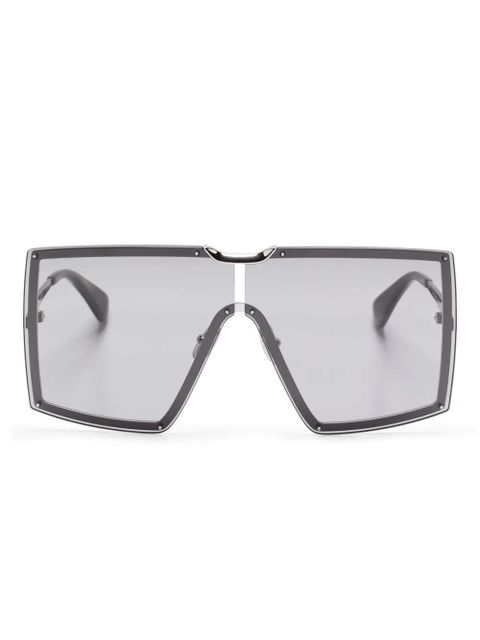 Max Mara Eyewear oversize-frame sunglasses - Silver - zdjęcie produktu nr 1