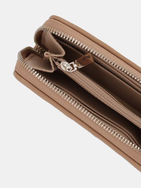 Guess portfel VALLA damski kolor brązowy SWQG81 22140