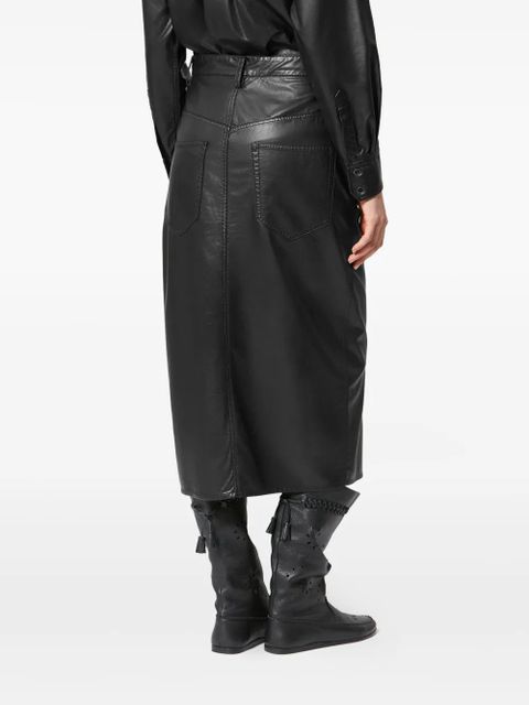 MARANT ÉTOILE Nilauria pocket midi skirt - Black