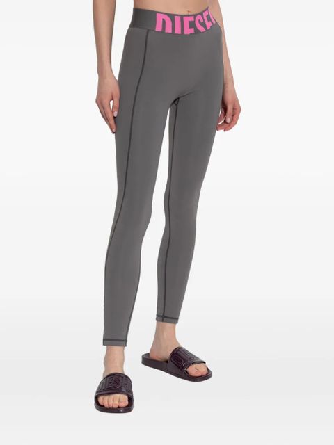 Diesel Adeline logo-waistband leggings - Grey - zdjęcie produktu nr 2