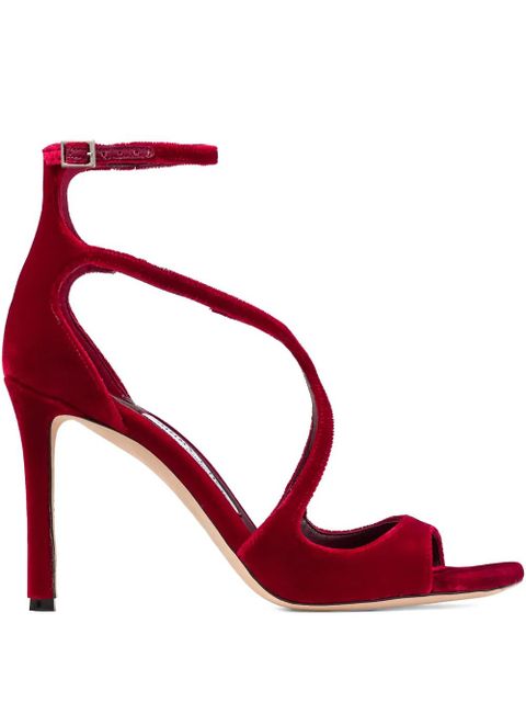 Jimmy Choo 95mm Azia strap sandals - Red - zdjęcie produktu nr 1