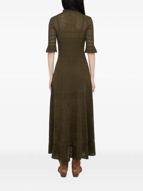 Zadig&Voltaire lace-details maxi dress - Green