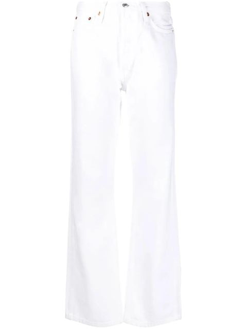 RE/DONE high-waisted flared-leg jeans - White - zdjęcie produktu nr 1