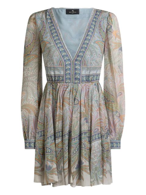 ETRO printed mini dress - Grey - zdjęcie produktu nr 1