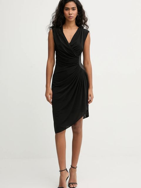 Karl Lagerfeld sukienka kolor czarny mini rozkloszowana B1W13030 - zdjęcie produktu nr 1