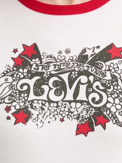 Levi's t-shirt bawełniany GRAPHIC RINGER RICKIE