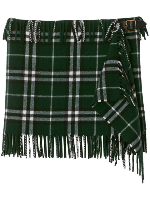 Burberry checked mini skirt - Green - zdjęcie produktu nr 1