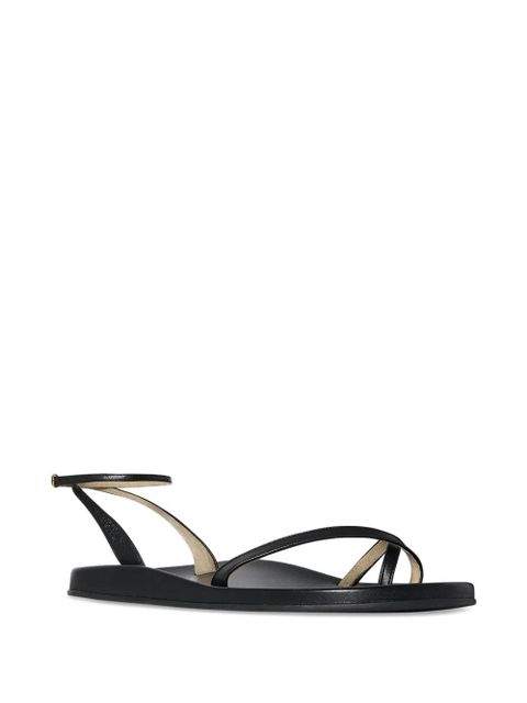 The Row hugh ankle-strap sandals - Black