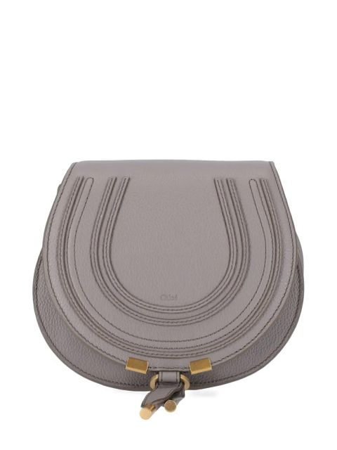 Chloé small Marcie U-shaped flap shoulder bag - Grey - zdjęcie produktu nr 1