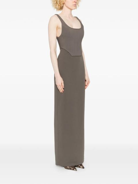 Solace London Noor panel maxi dress - Grey