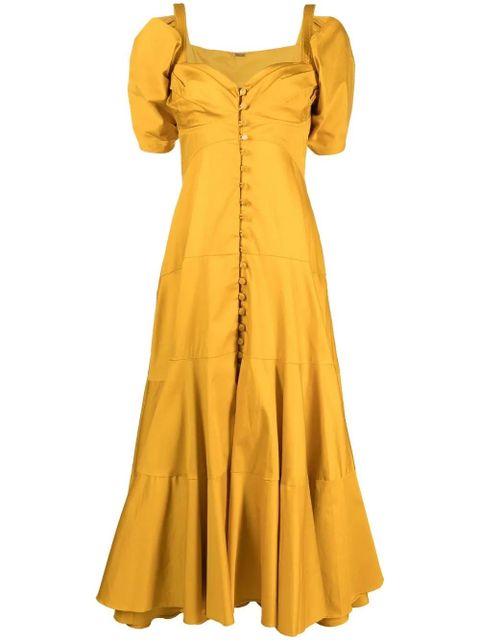 Cult Gaia cut-out midi dress - Yellow - zdjęcie produktu nr 1