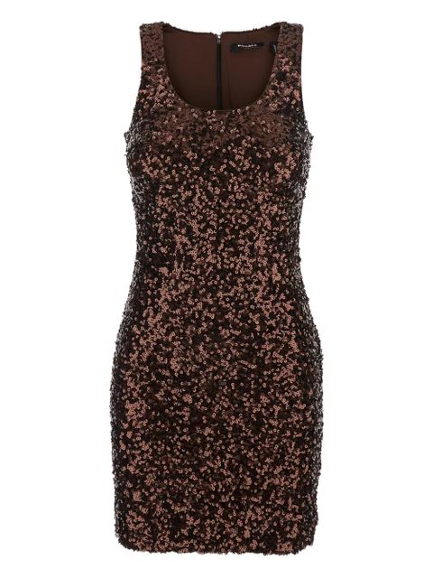 ROTATE BIRGER CHRISTENSEN sequinned sleeveless mini dress - Brown - zdjęcie produktu nr 1