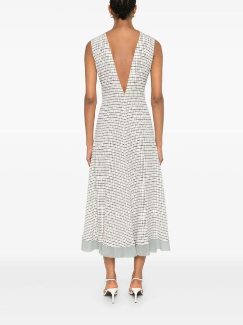 FENDI silk midi dress - White