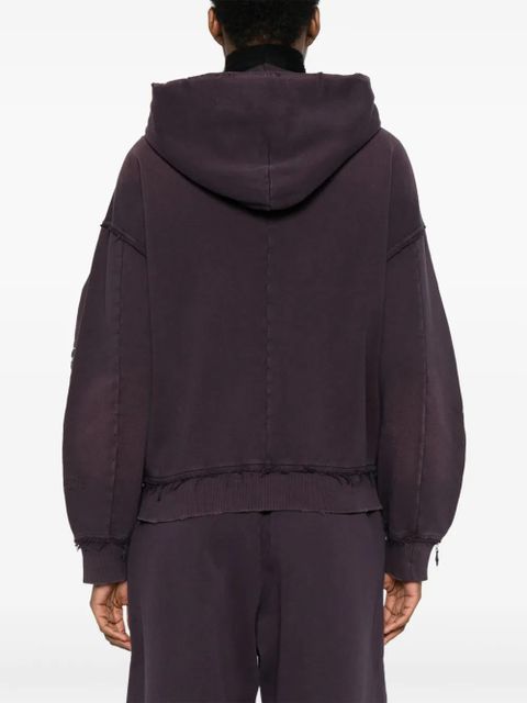MM6 Maison Margiela distressed hoodie - Purple