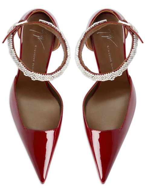 Giuseppe Zanotti 105mm Elenie crystal-embellished pumps - Red