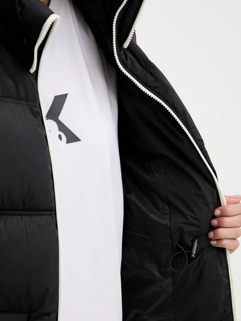 HUGO bezrękawnik damski kolor czarny zimowy 50540258