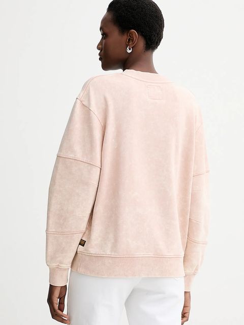 G-Star bluza bawełniana 0 damska kolor różowy gładka D27167.D969