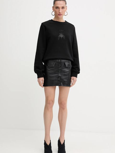 Patrizia Pepe spódnica kolor czarny mini ołówkowa 8G0488 E070