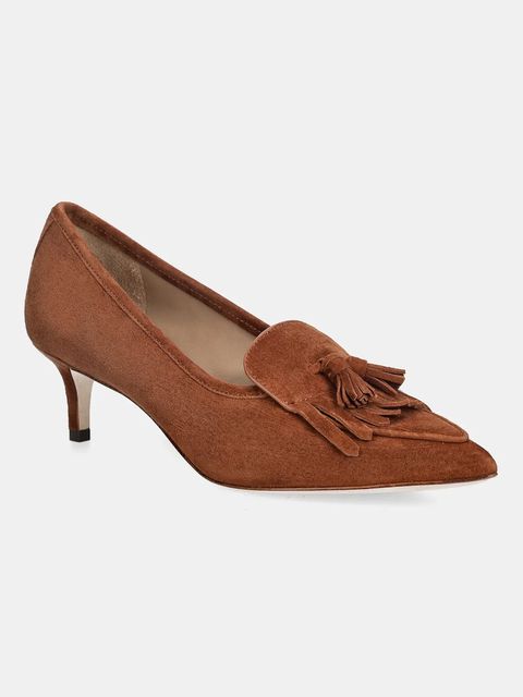 Lauren Ralph Lauren szpilki zamszowe Adrienne Klt kolor brązowy 802P04172002 - zdjęcie produktu nr 1