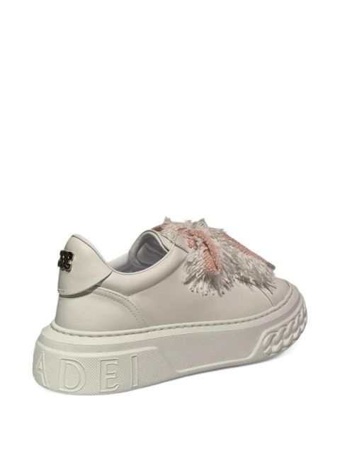 Casadei fringe platform sneakers - White