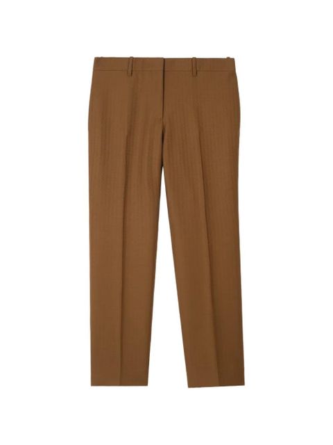 Burberry wool mohair tailored trousers - Brown - zdjęcie produktu nr 1