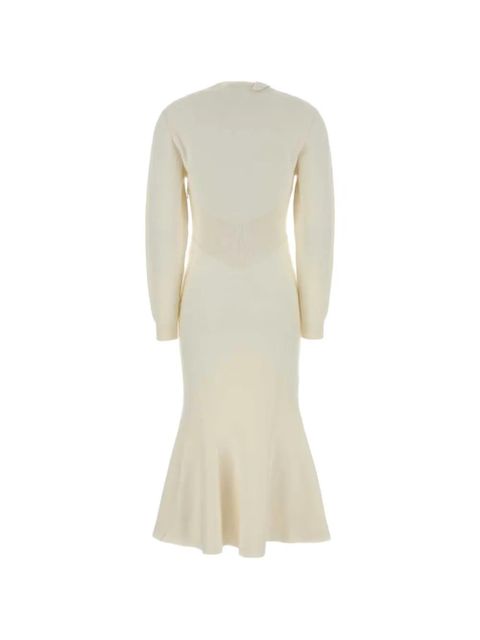Givenchy bow-detail fluted midi dress - White - zdjęcie produktu nr 2