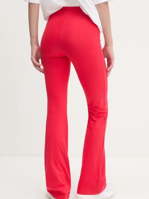 adidas legginsy Essentials damskie kolor czerwony gładkie JD3074 - zdjęcie produktu nr 2