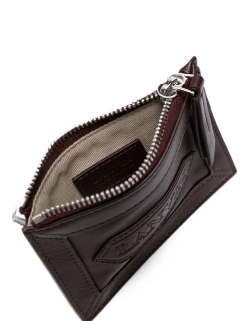 Lanvin logo-patch wallet - Red