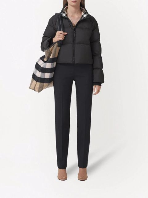 Burberry cropped padded jacket - Black