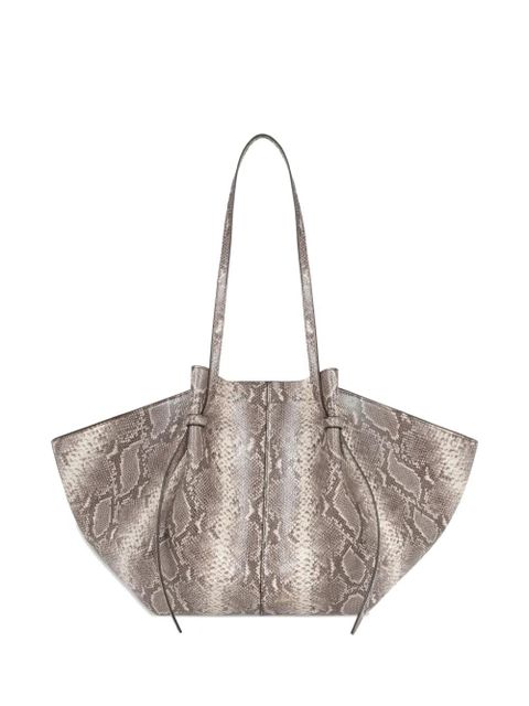 Yuzefi large Mochi leather shoulder bag - Grey - zdjęcie produktu nr 1