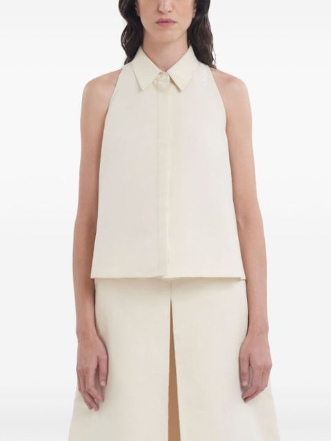 Marni buttoned cotton shirt - Neutrals