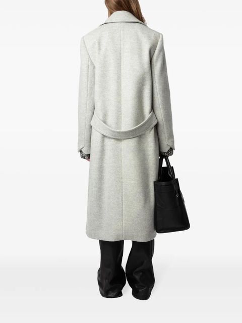Zadig&Voltaire Mulan double-breasted coat - Grey