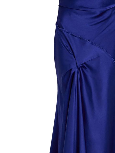 Victoria Beckham draped twist midi dress - Blue - zdjęcie produktu nr 2